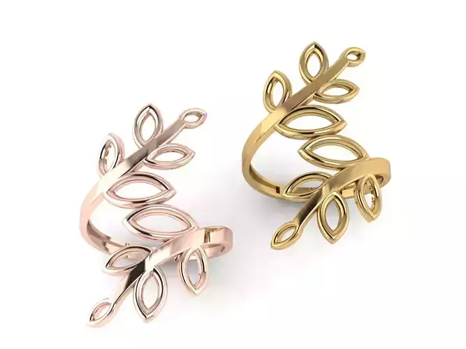 Olive leaf ring