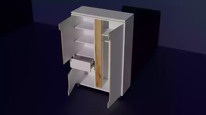 low poly Closet