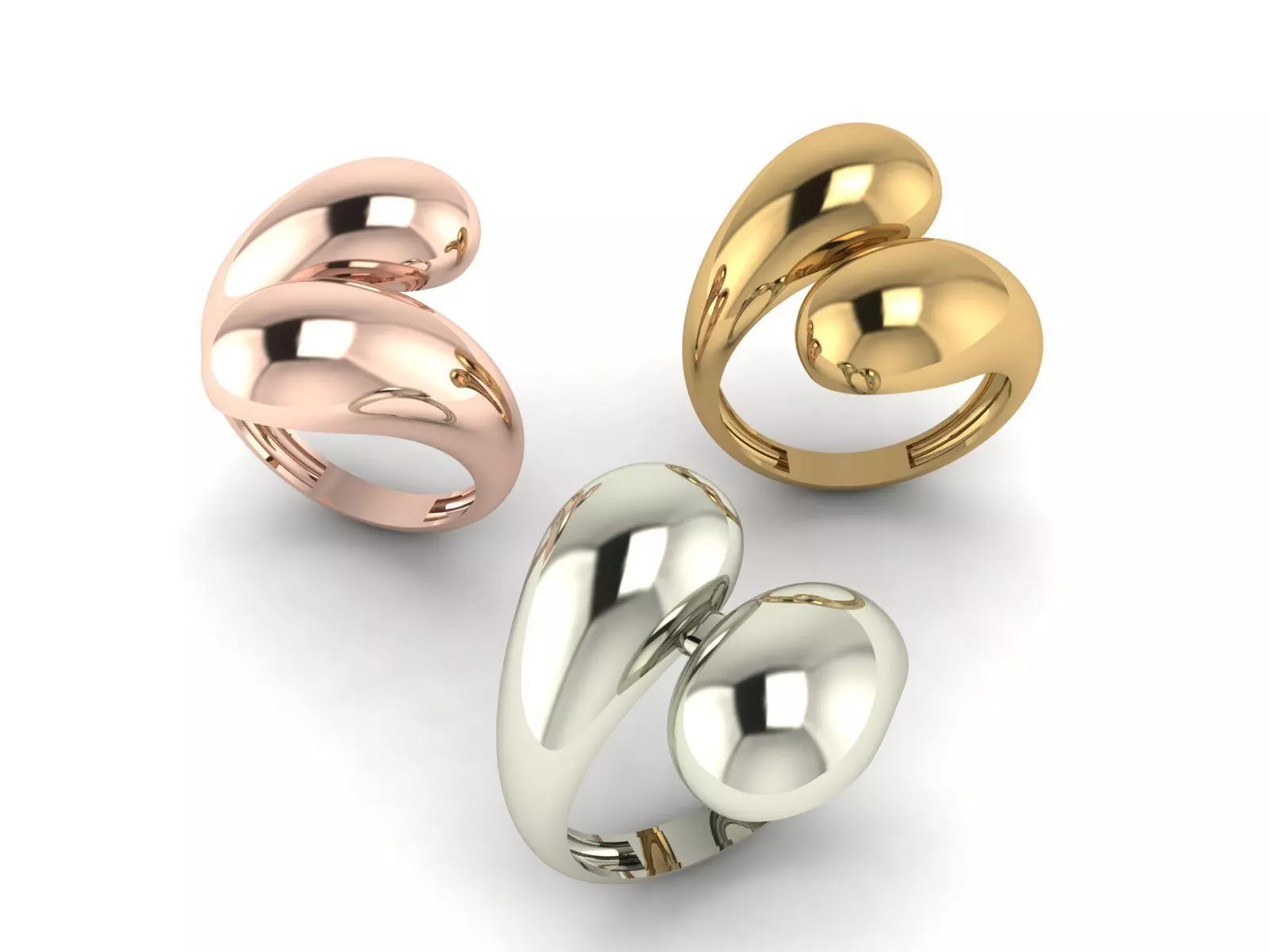 Drop ring 3D print model_0