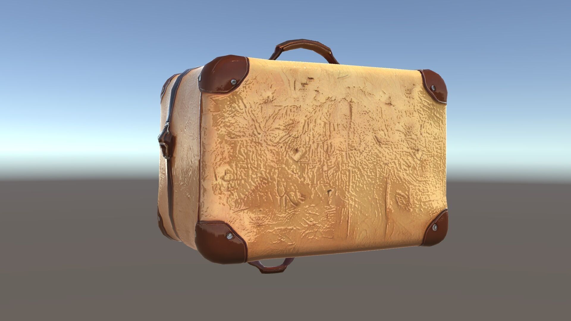 Vintage Leather Suitcase Model Pack for Rendering and Games Low-poly 3D model_34