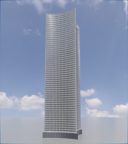 Parametric Building 1c9 3D model 3