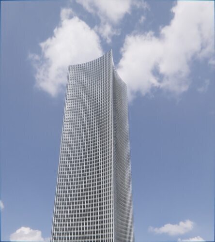 Parametric Building 1c9 3D model 6