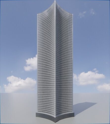 Parametric Building 1c9 3D model 2