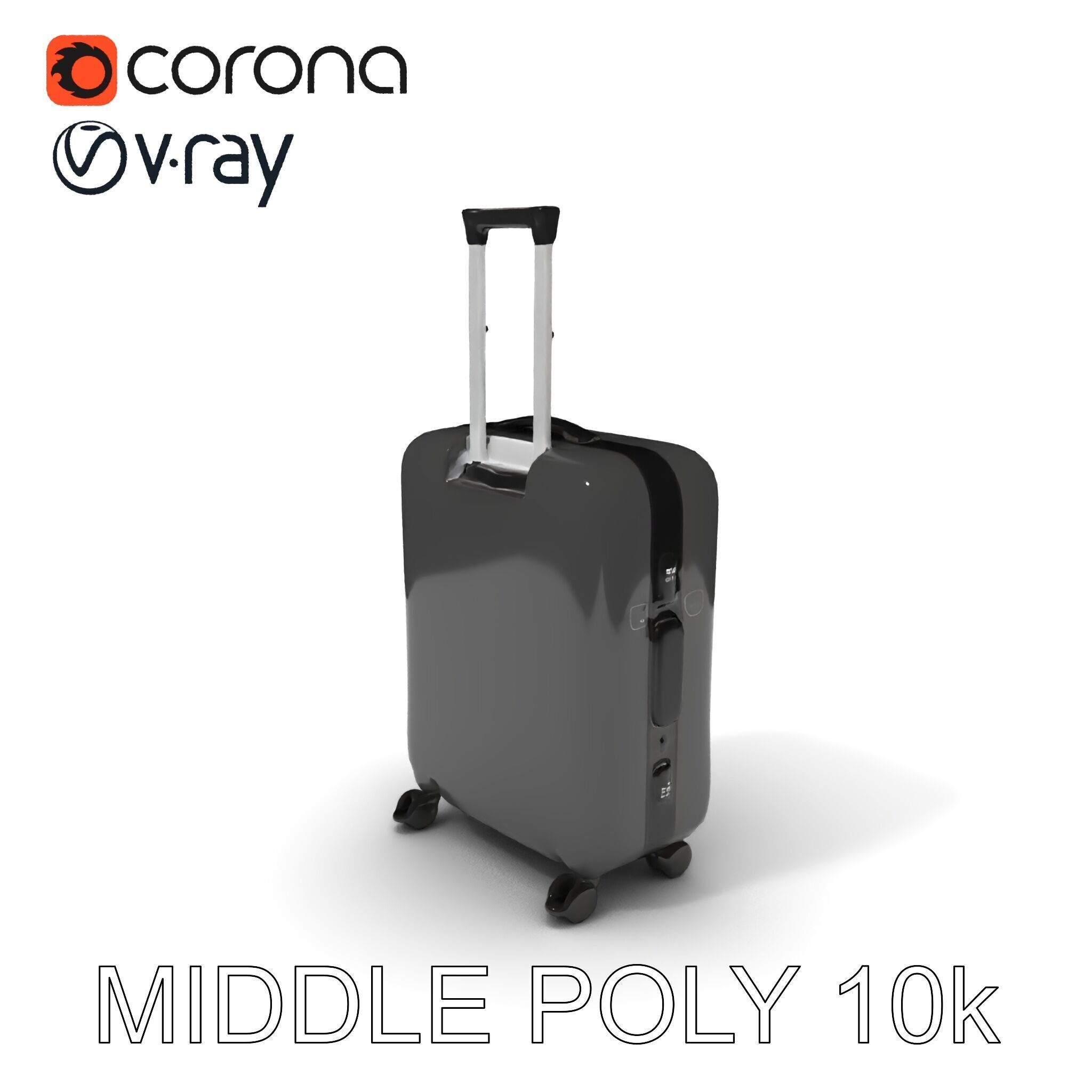 Modern Suitcase D Model Pack Low-poly 3D model_24