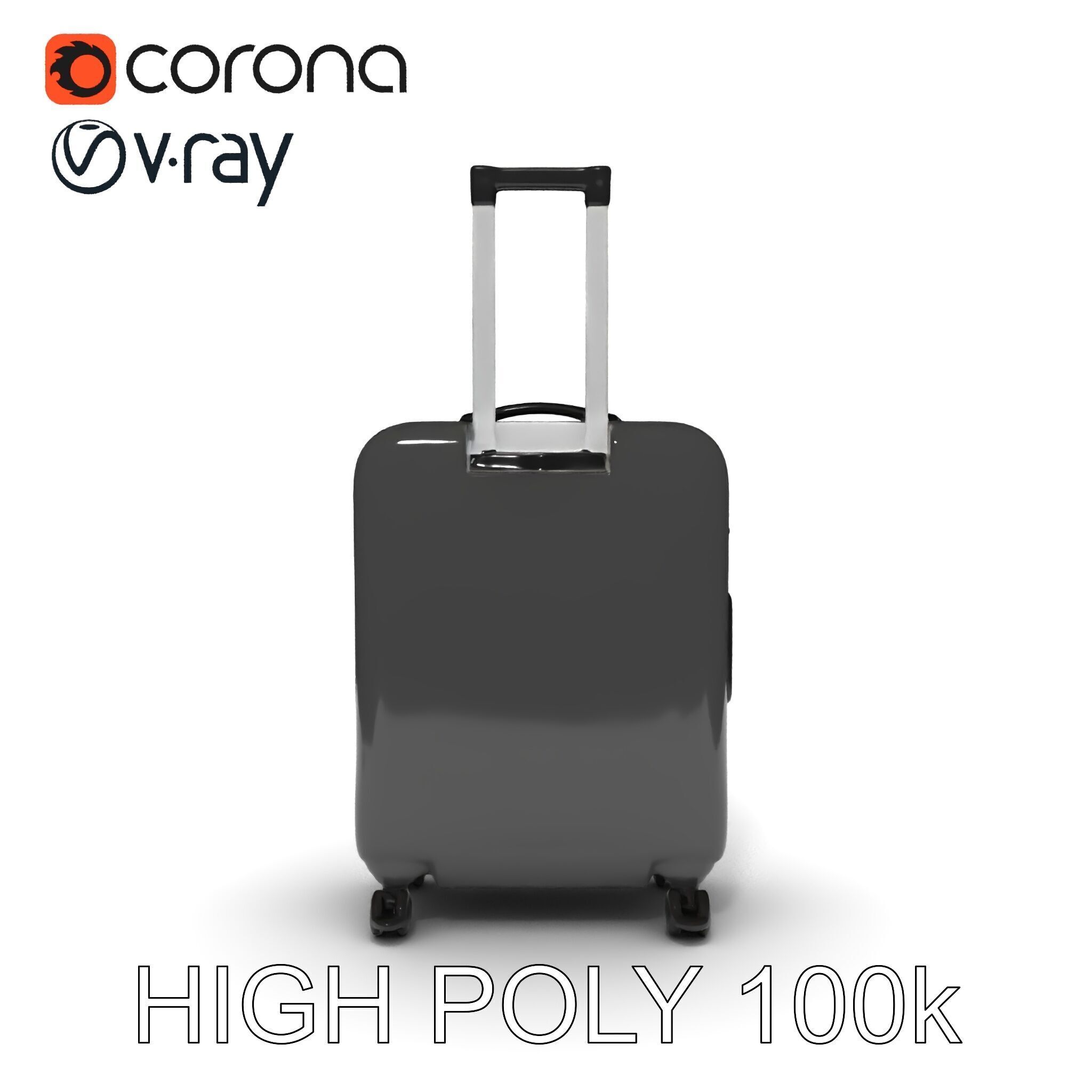 Modern Suitcase D Model Pack Low-poly 3D model_35