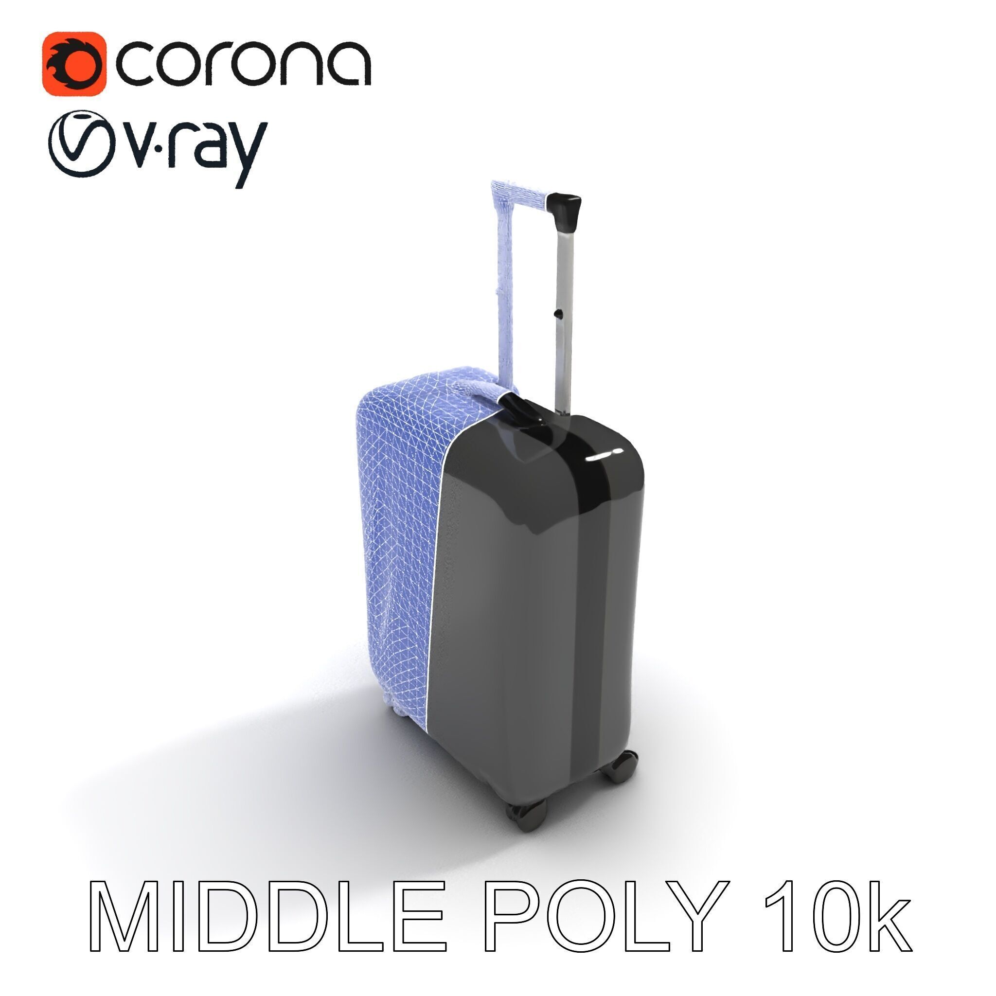 Modern Suitcase D Model Pack Low-poly 3D model_16
