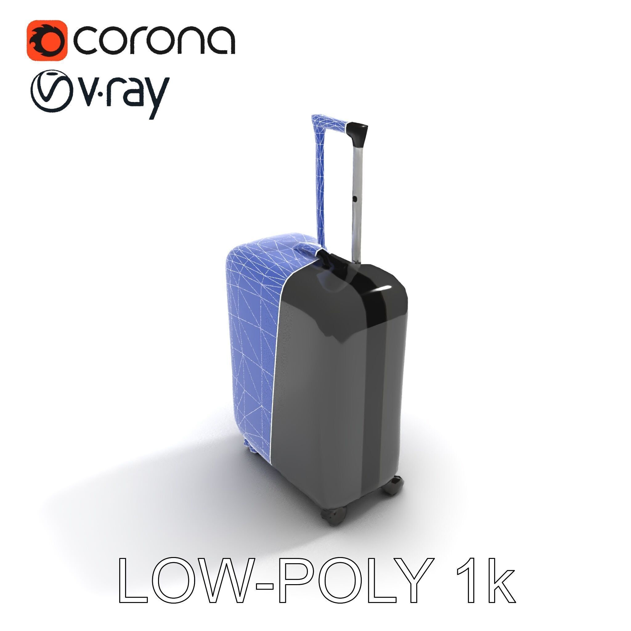 Modern Suitcase D Model Pack Low-poly 3D model_28