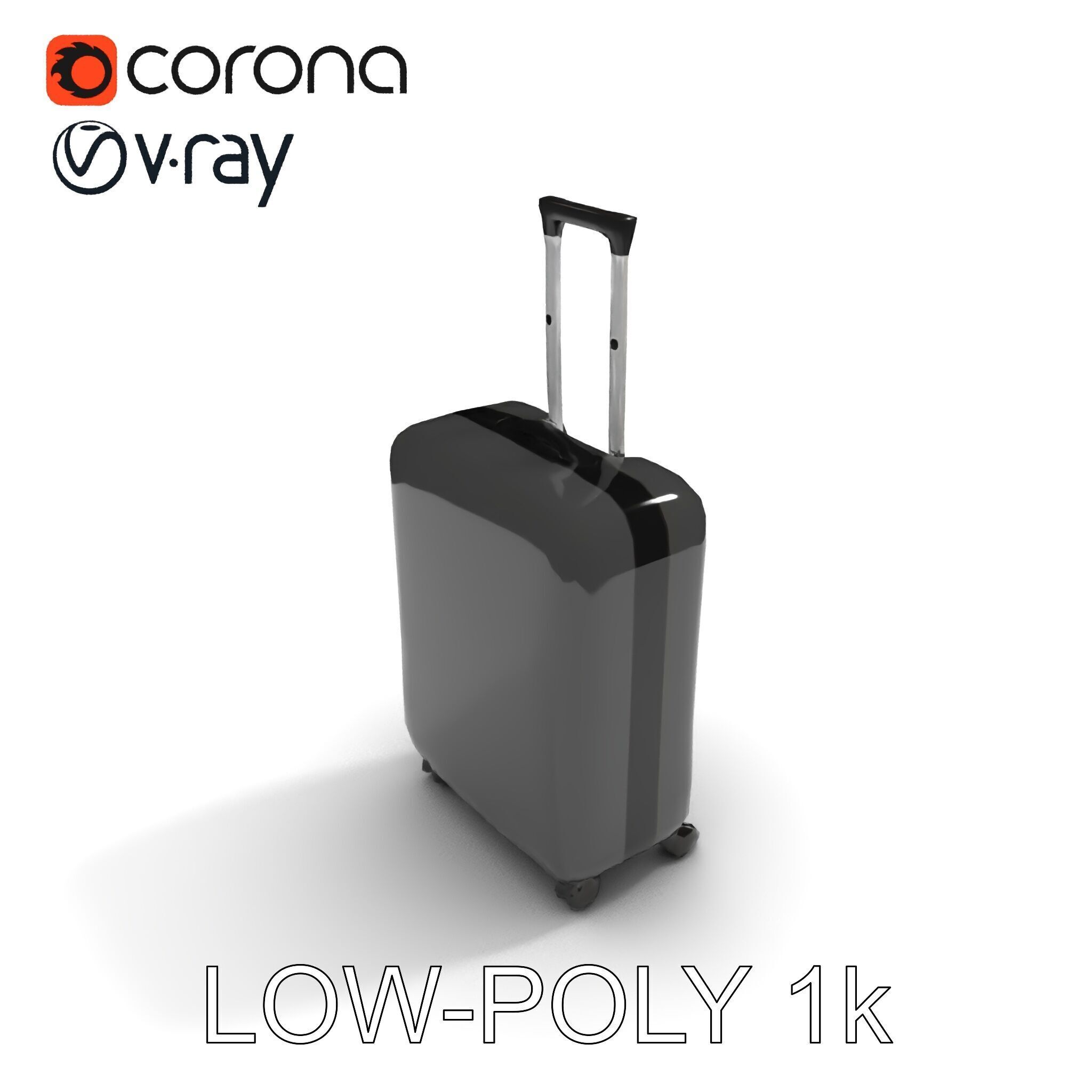 Modern Suitcase D Model Pack Low-poly 3D model_31