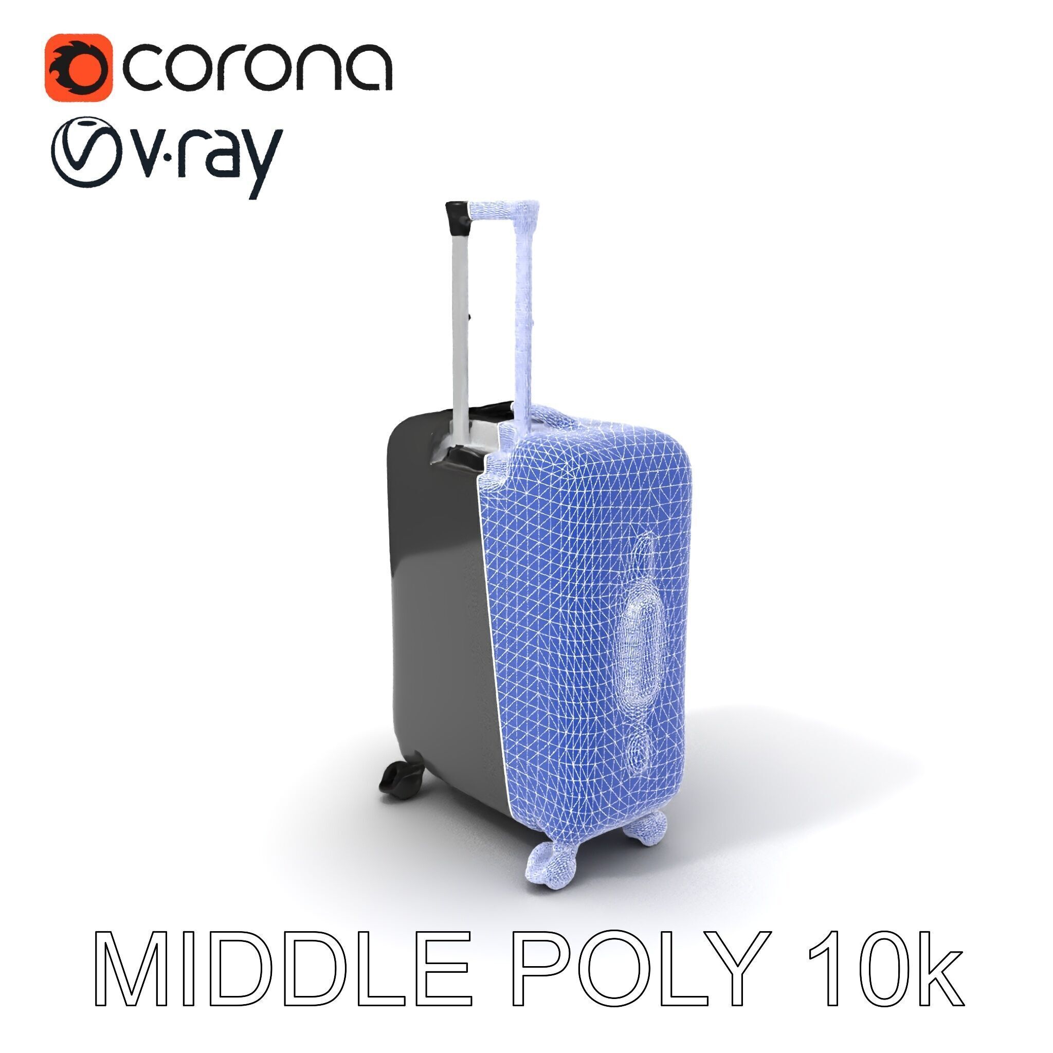 Modern Suitcase D Model Pack Low-poly 3D model_12