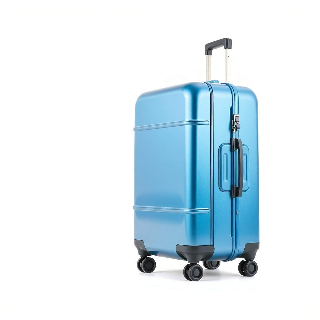Modern Blue Suitcase D Model Pack Low-poly 3D model_4