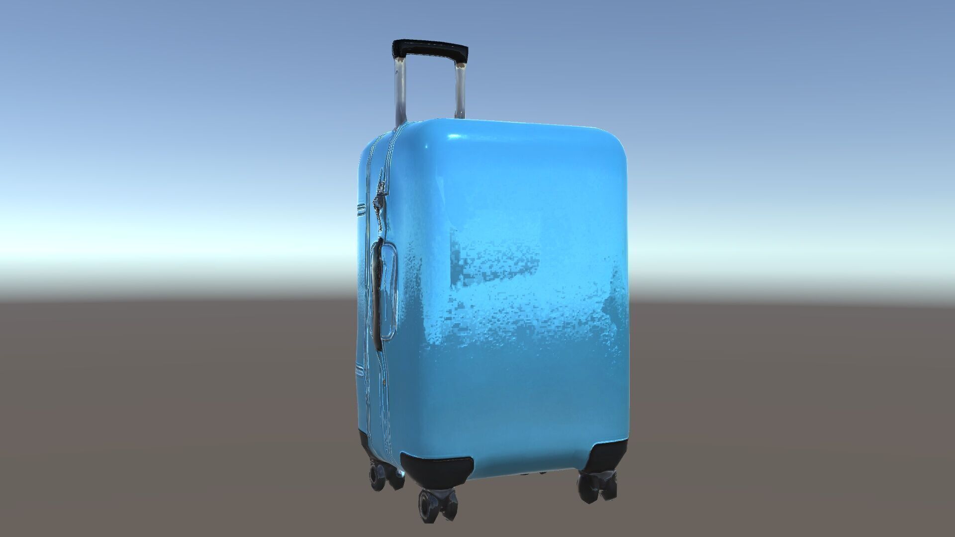 Modern Blue Suitcase D Model Pack Low-poly 3D model_20