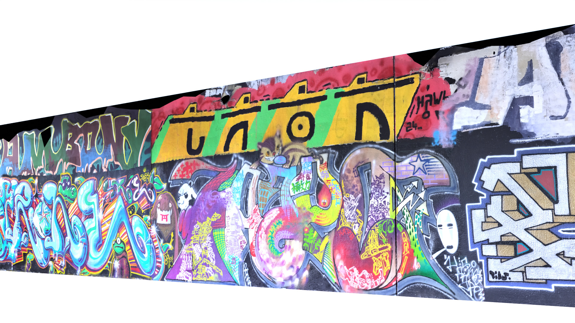 Graffiti wall V 3D model_6