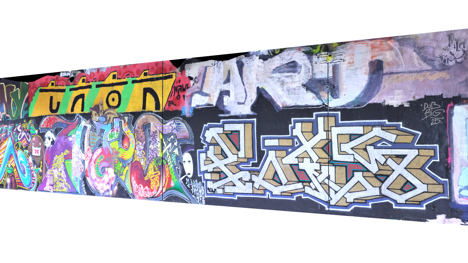 Graffiti wall V 3D model_5