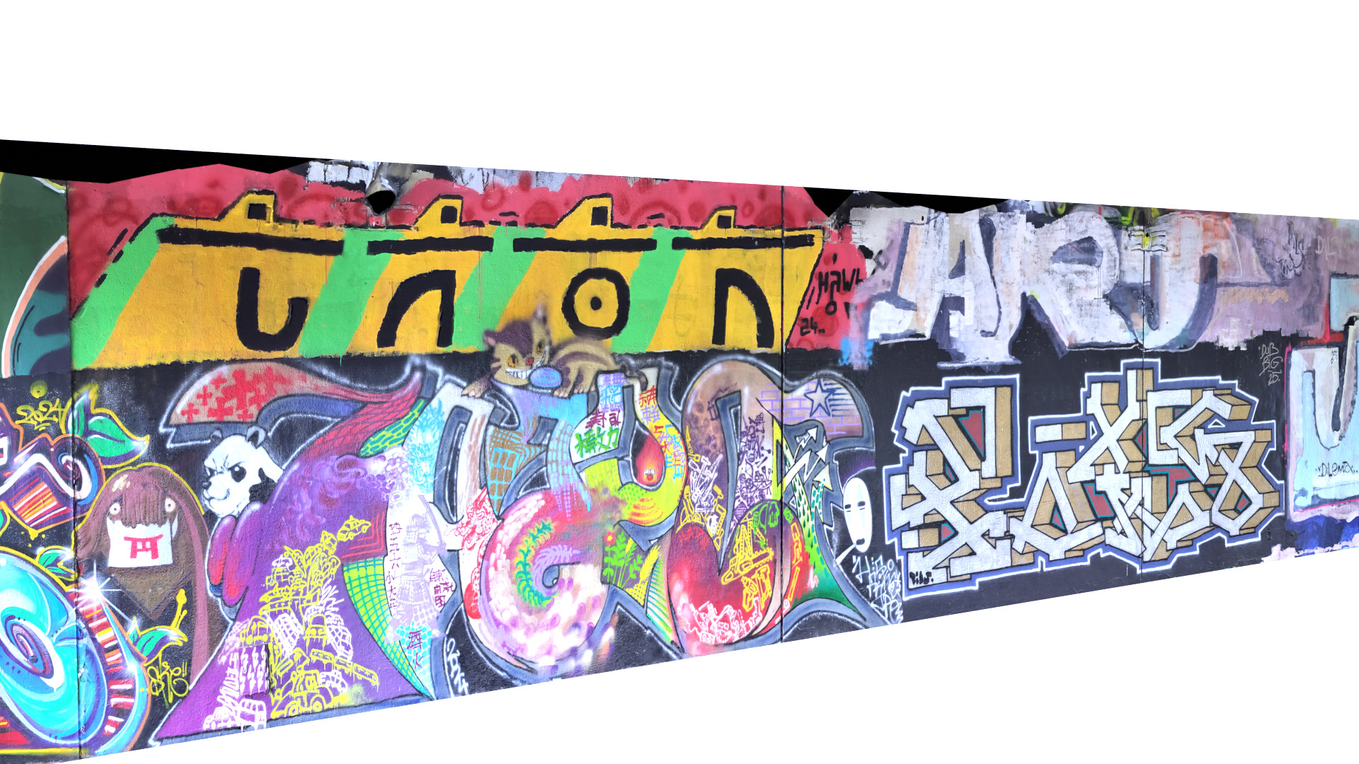 Graffiti wall V 3D model_4