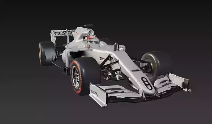 Formula 1 Car 3D Model Bundle 4 Models