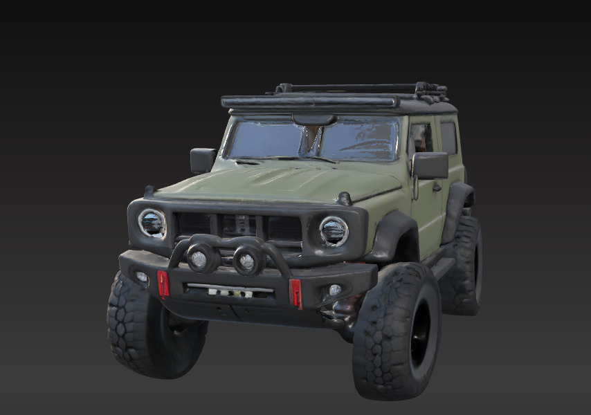 Off-Road 4x4 Vehicle 3D Model 3 Packs 3D print model_1