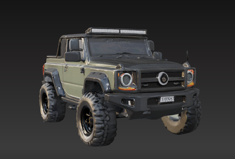 Off-Road 4x4 Vehicle 3D Model 3 Packs 3D print model_12