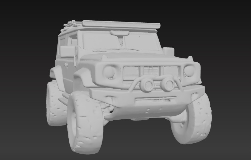 Off-Road 4x4 Vehicle 3D Model 3 Packs 3D print model_4