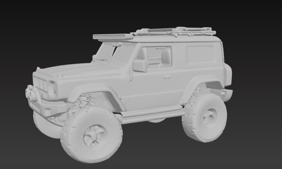 Off-Road 4x4 Vehicle 3D Model 3 Packs 3D print model_5
