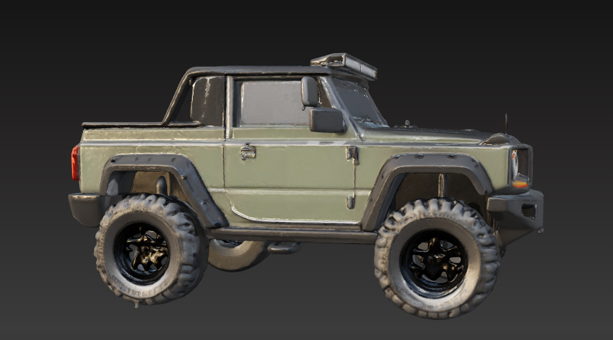 Off-Road 4x4 Vehicle 3D Model 3 Packs 3D print model_13