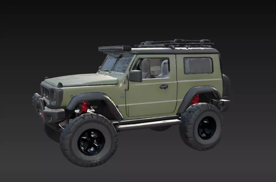 Off-Road 4x4 Vehicle 3D Model 3 Packs 3D print model_0