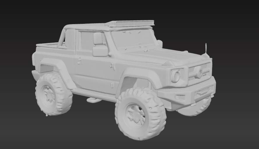 Off-Road 4x4 Vehicle 3D Model 3 Packs 3D print model_18