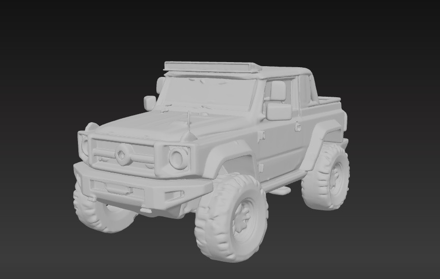 Off-Road 4x4 Vehicle 3D Model 3 Packs 3D print model_17