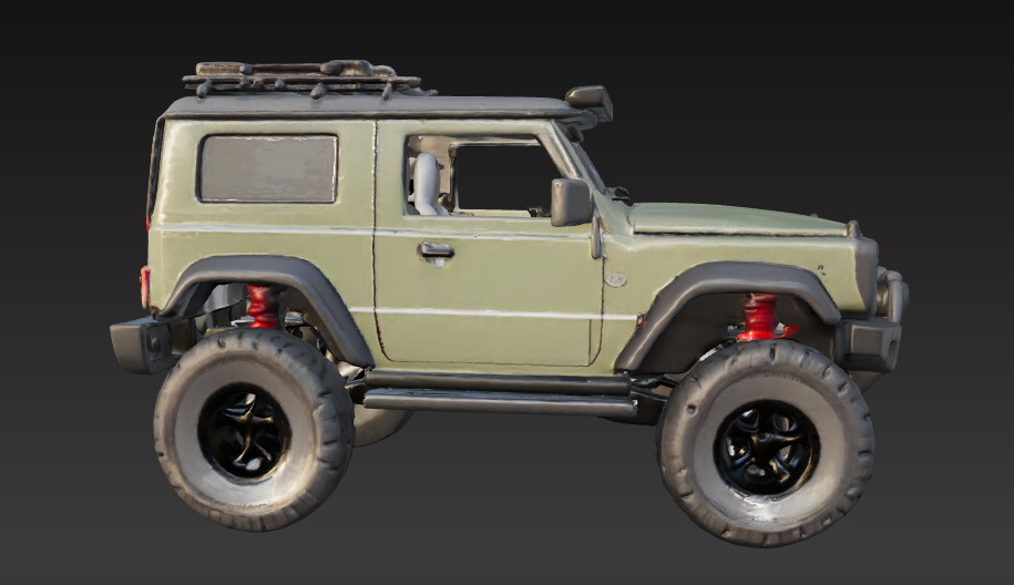 Off-Road 4x4 Vehicle 3D Model 3 Packs 3D print model_3