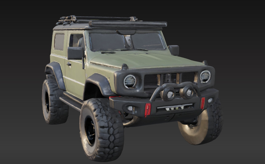 Off-Road 4x4 Vehicle 3D Model 3 Packs 3D print model_2