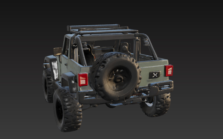 Off-Road 4x4 Vehicle 3D Model 3 Packs 3D print model_8