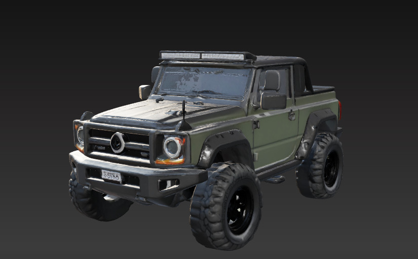 Off-Road 4x4 Vehicle 3D Model 3 Packs 3D print model_16