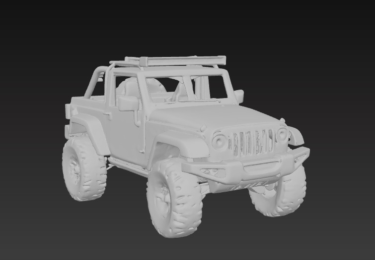Off-Road 4x4 Vehicle 3D Model 3 Packs 3D print model_11