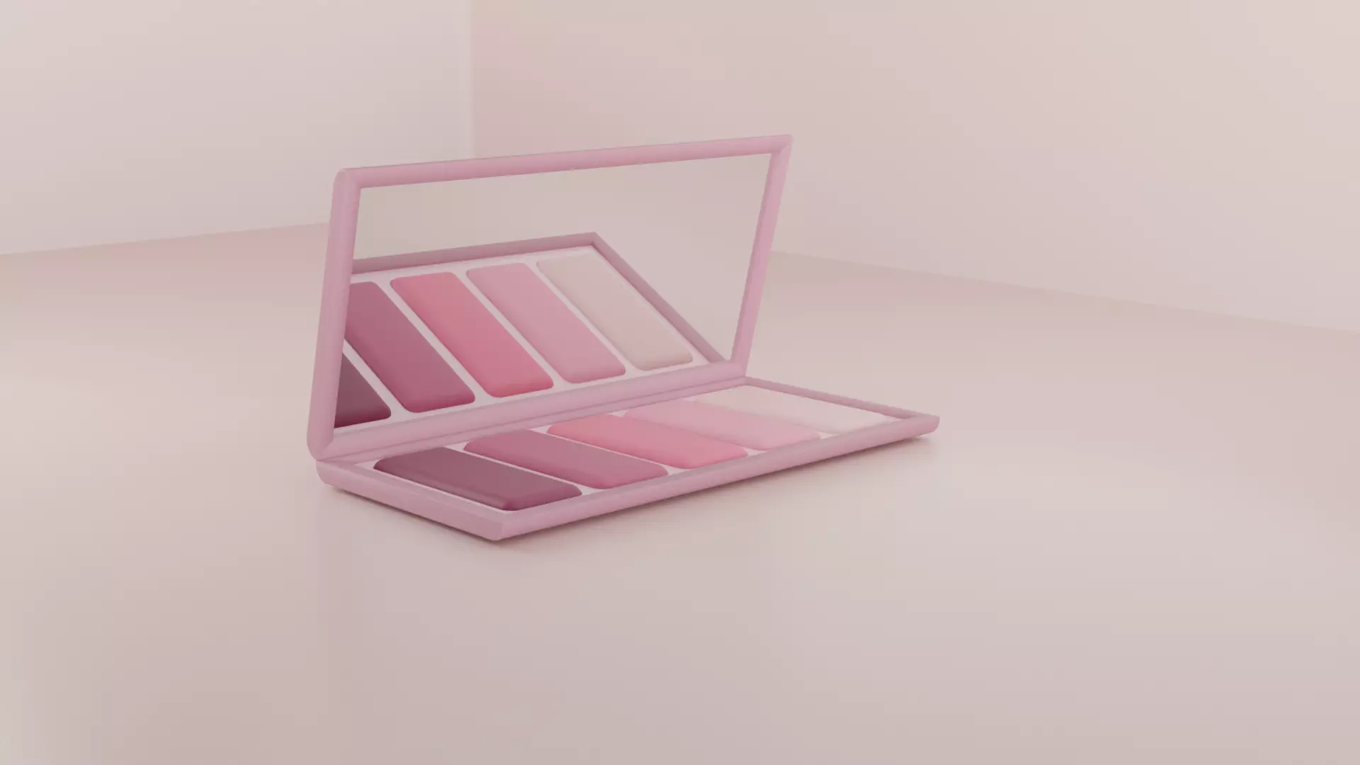 Rose palette cosmetics package Free 3D model