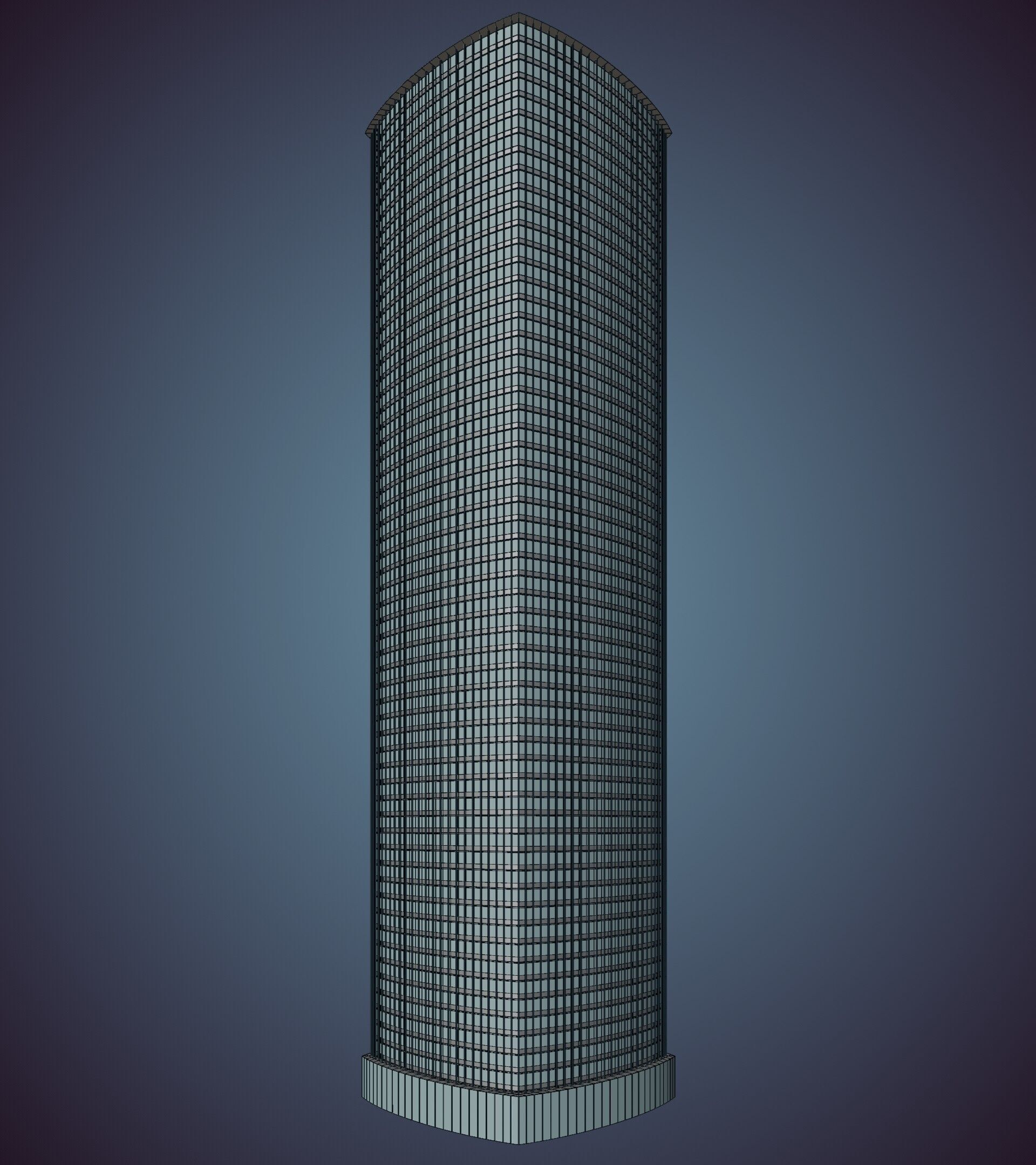 Parametric Building 1d9 3D model_41
