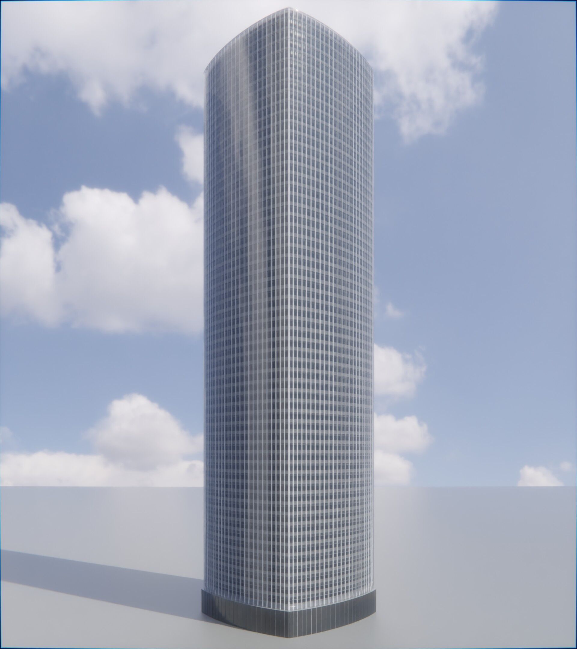 Parametric Building 1d9 3D model_1