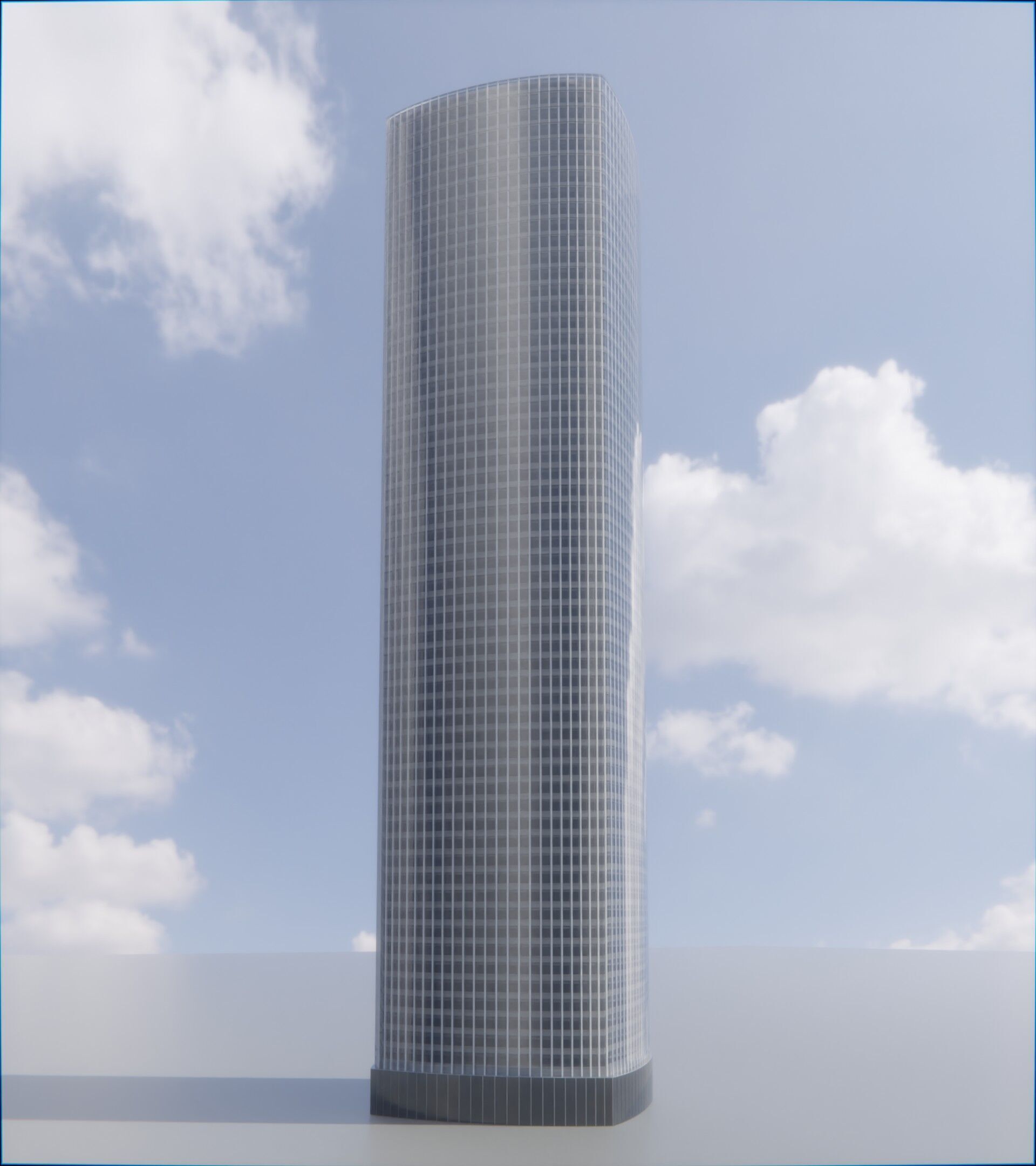 Parametric Building 1d9 3D model_2