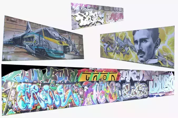 Graffiti walls collection II 