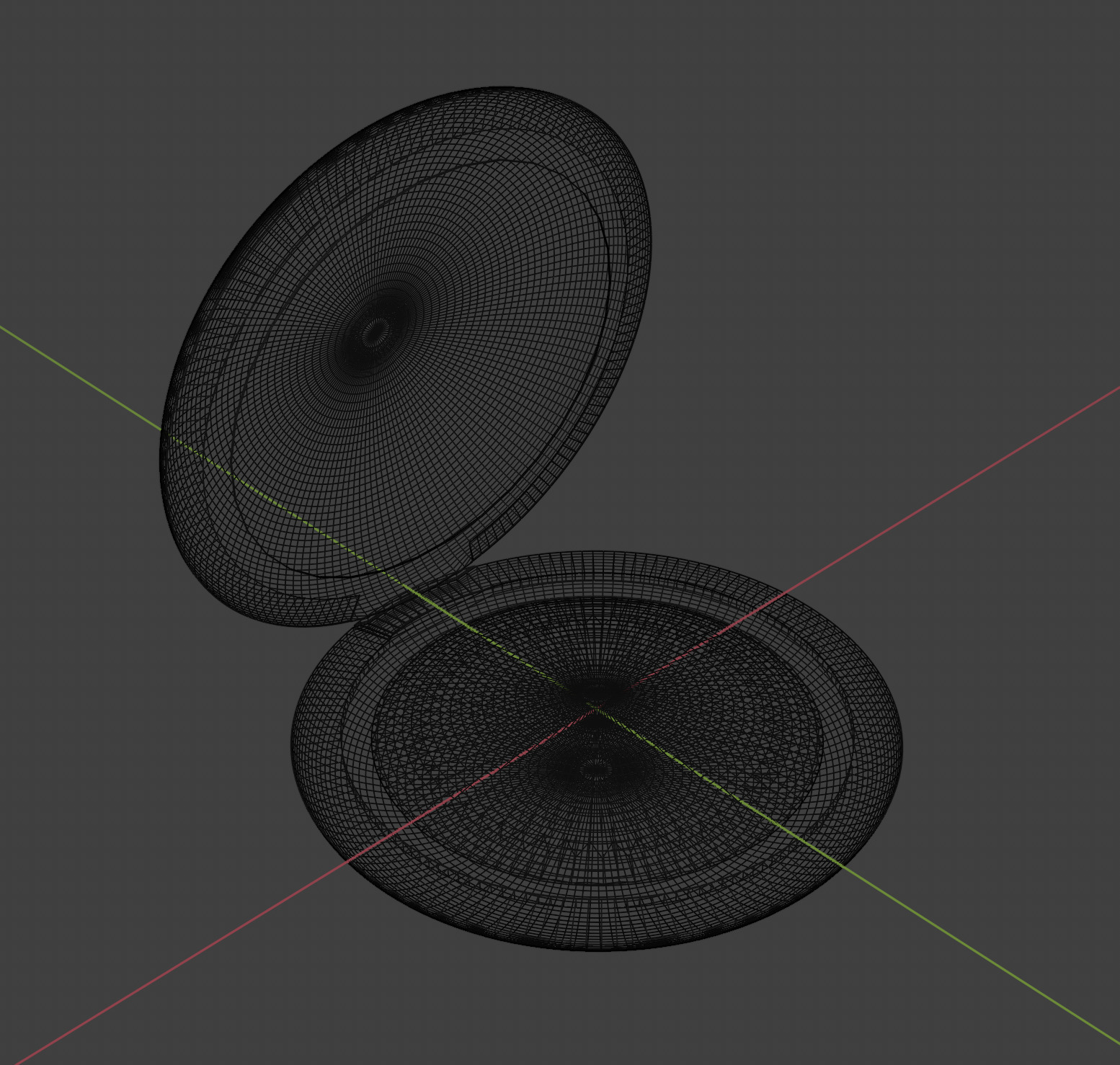 Compact pressed powder simple form textures package makeup  3D model_4