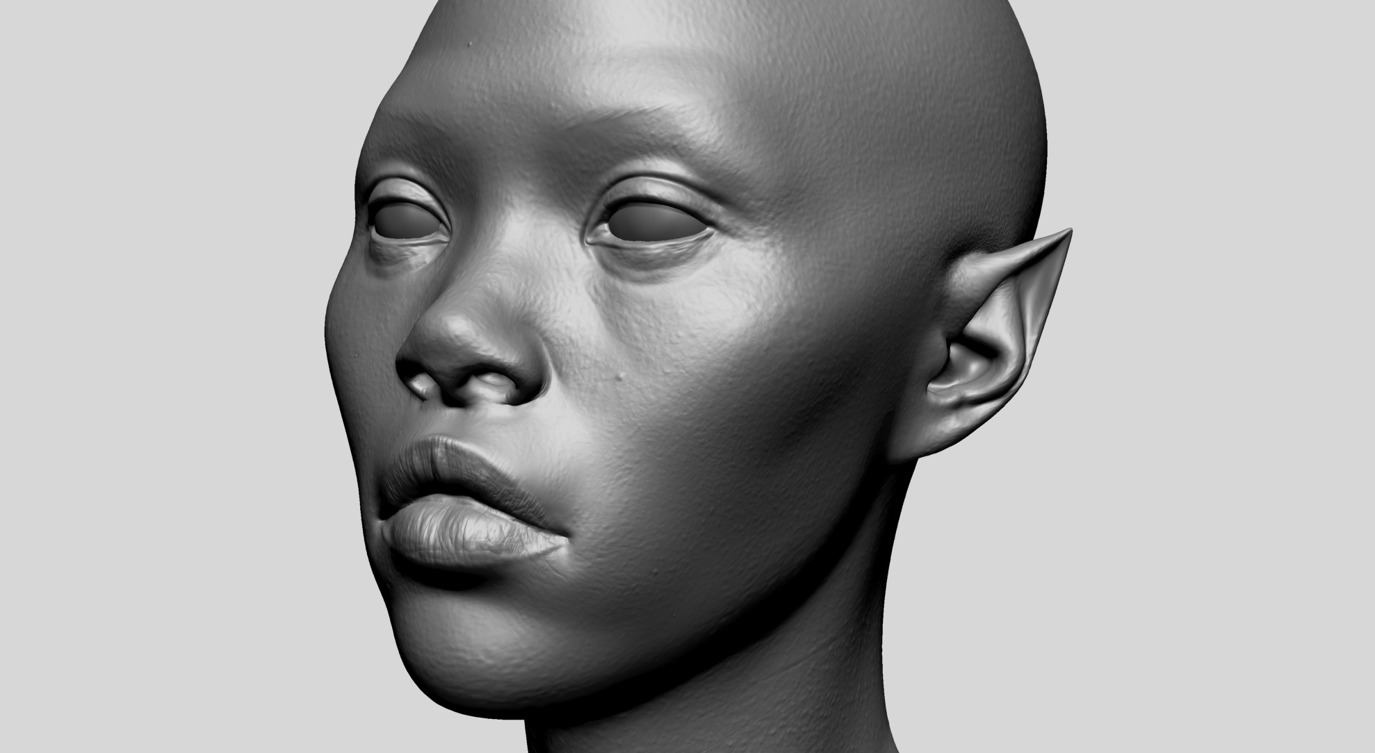 Fantasy Female Bust G 3D model_10