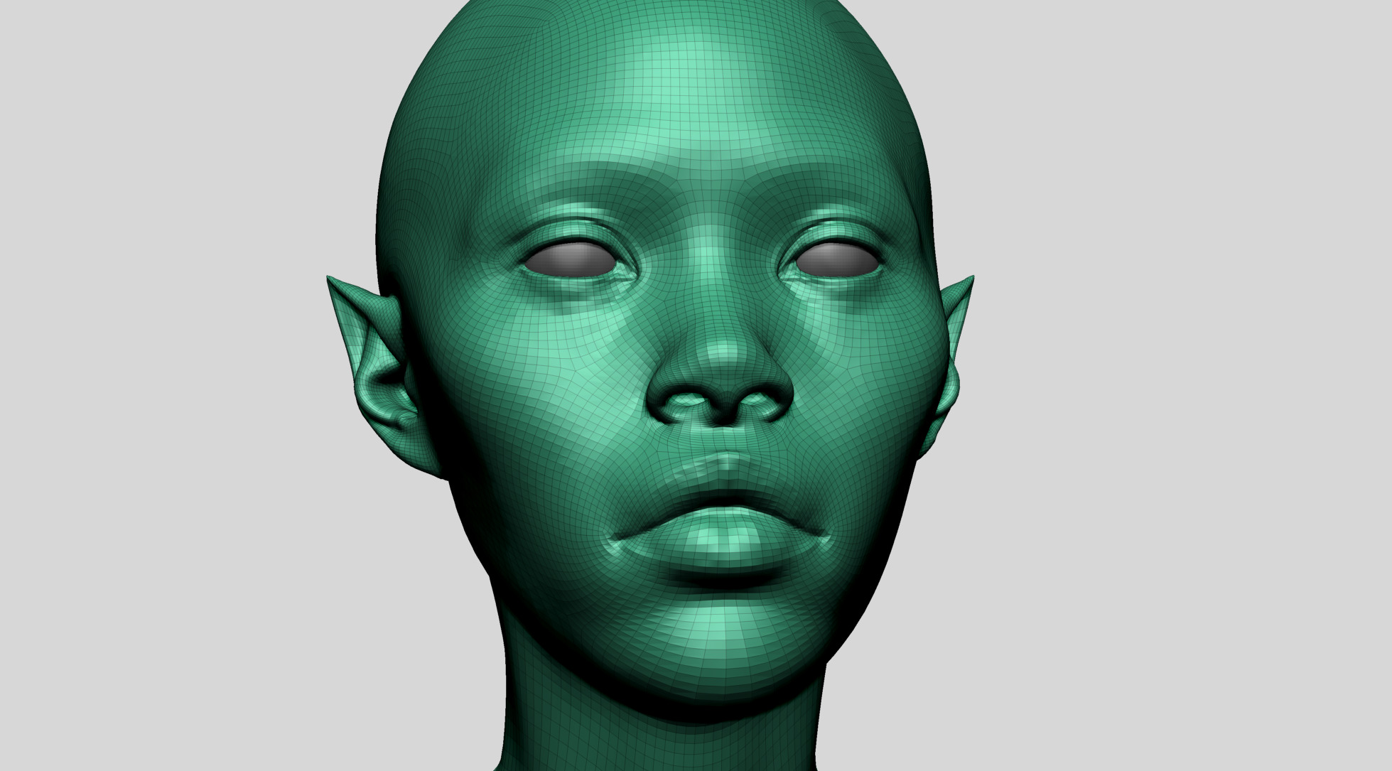 Fantasy Female Bust G 3D model_11