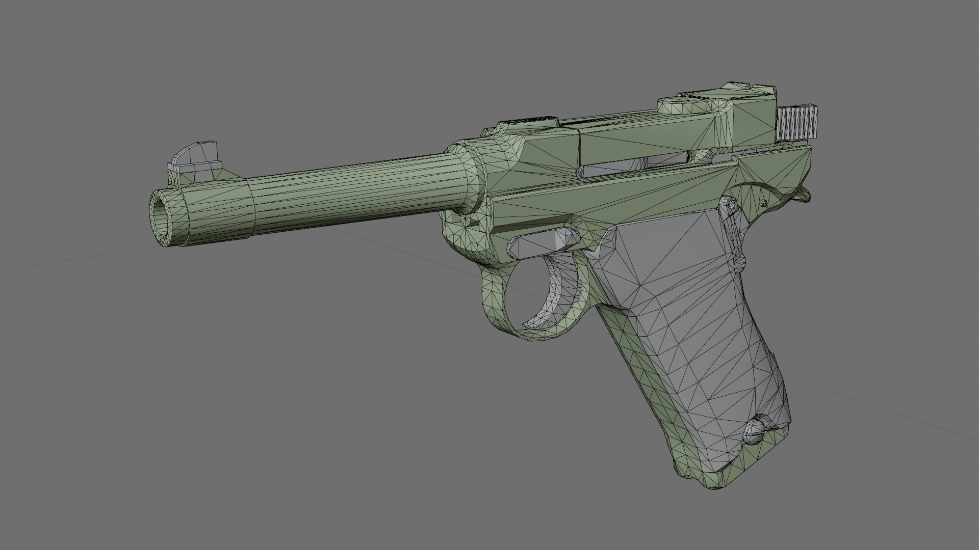 Lahti L-35 Game-Ready Pistol 3D Model Low-poly 3D model_5