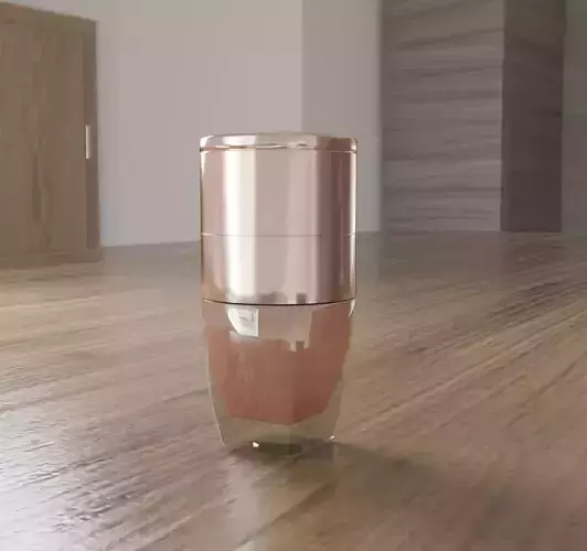 Face foundation glass package make up cosmetics 