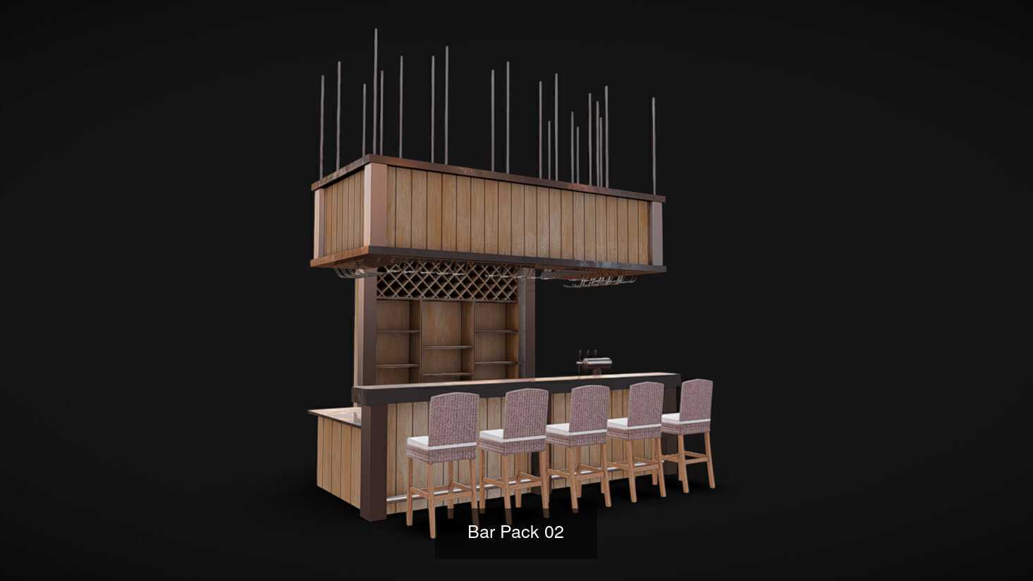 3 Bar Packs  3D Model Collection_2