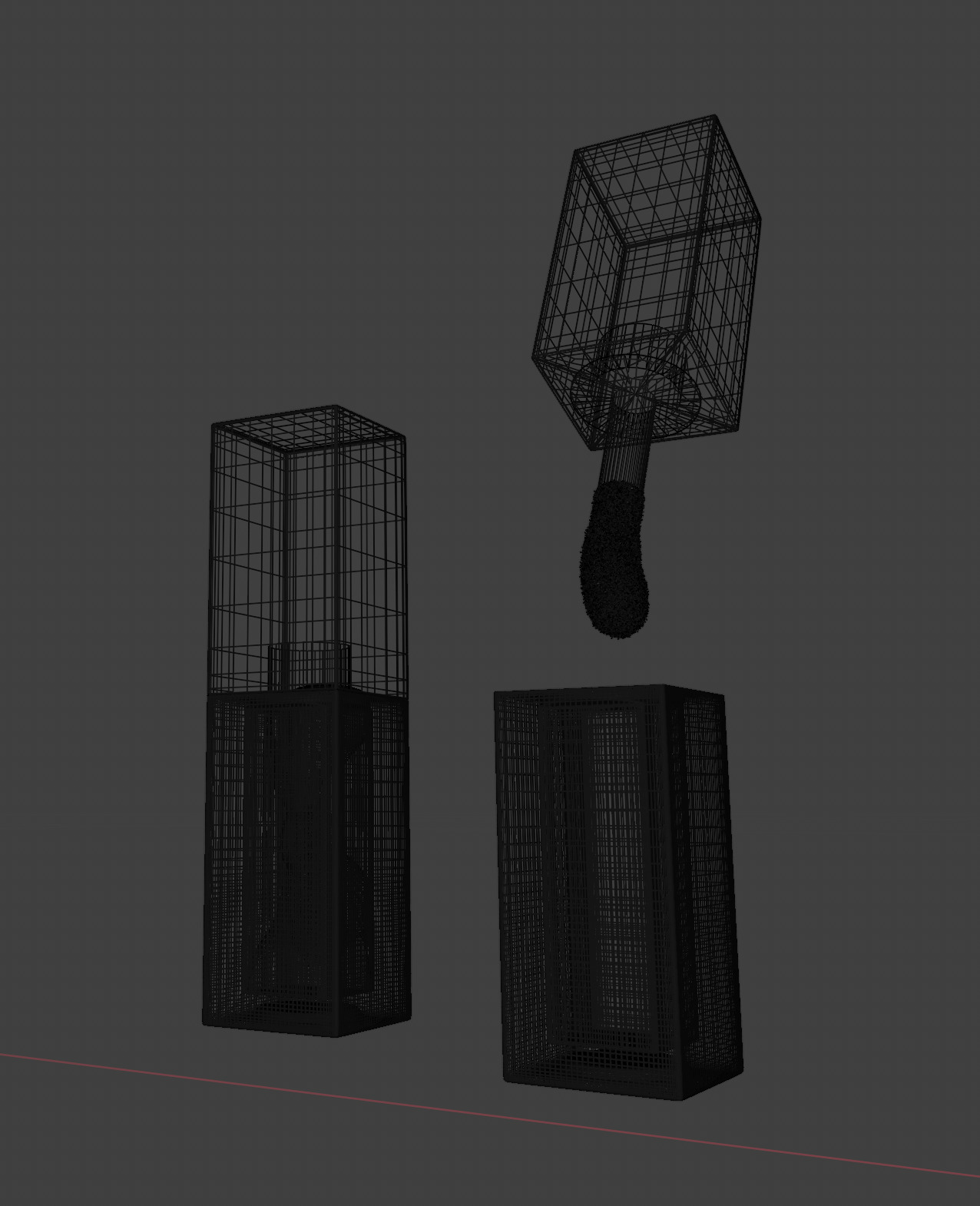 Lipgloss package make up cosmetics product mockup 3D model_3