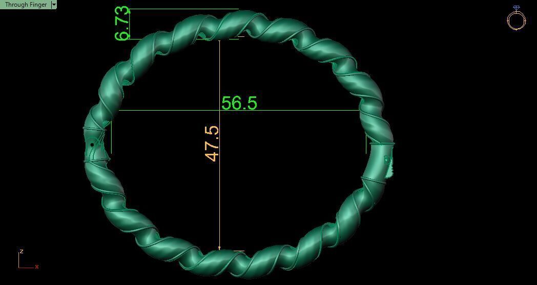 Bracelet 0023 3D print model_11