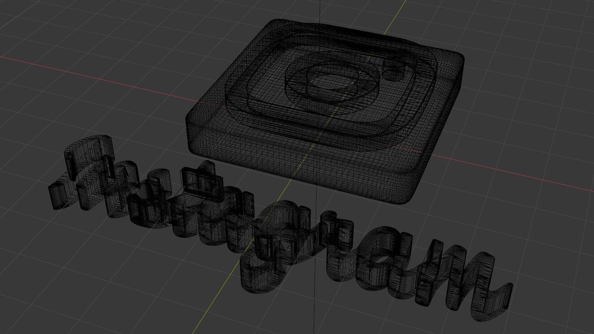 3D Instagram logo 3D model_5