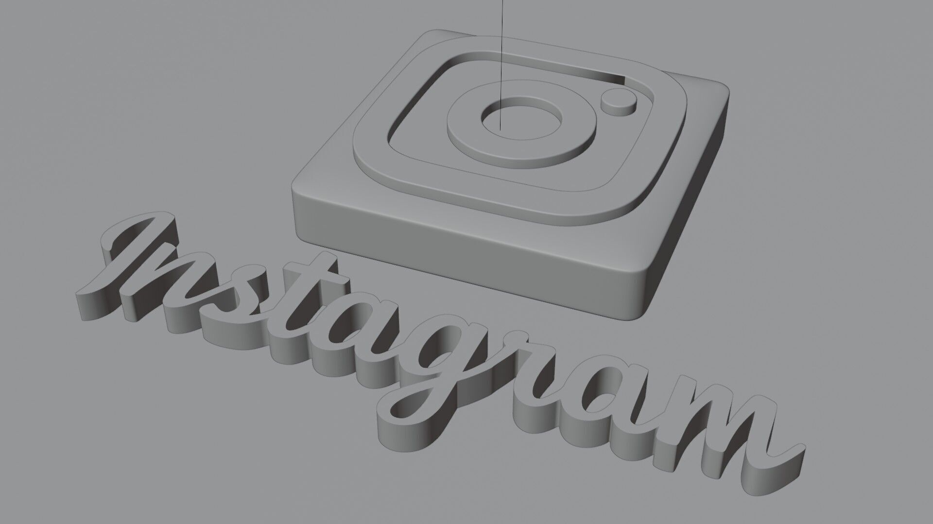 3D Instagram logo 3D model_3