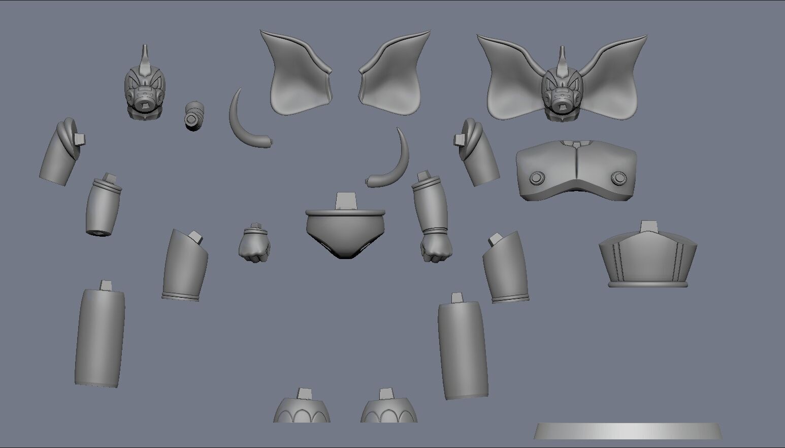 Elephans Y3 Mazinger Z 3D print model_7