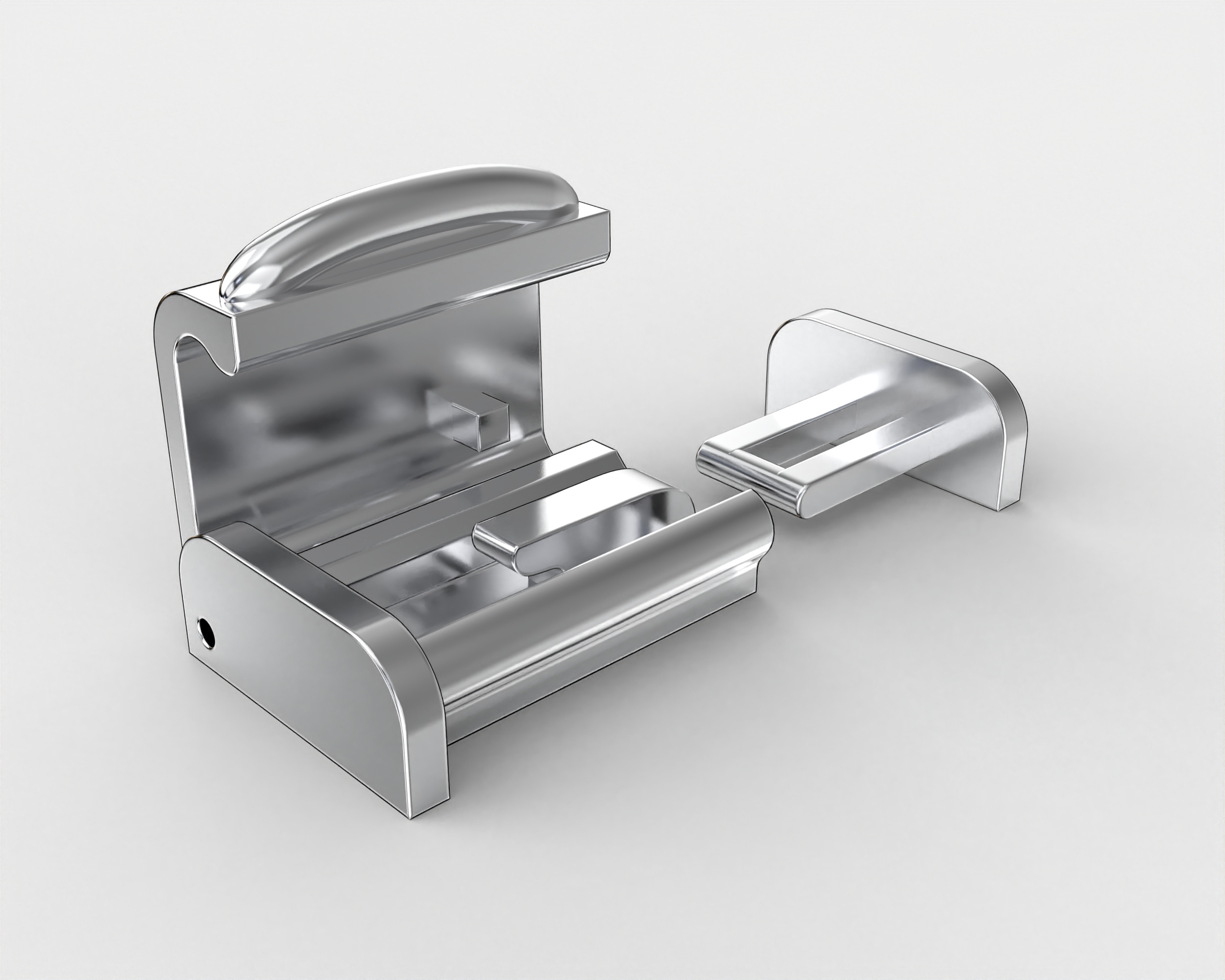 Printable Jewelry lock clasp width 10mm STL ready to Print 3D print model_8