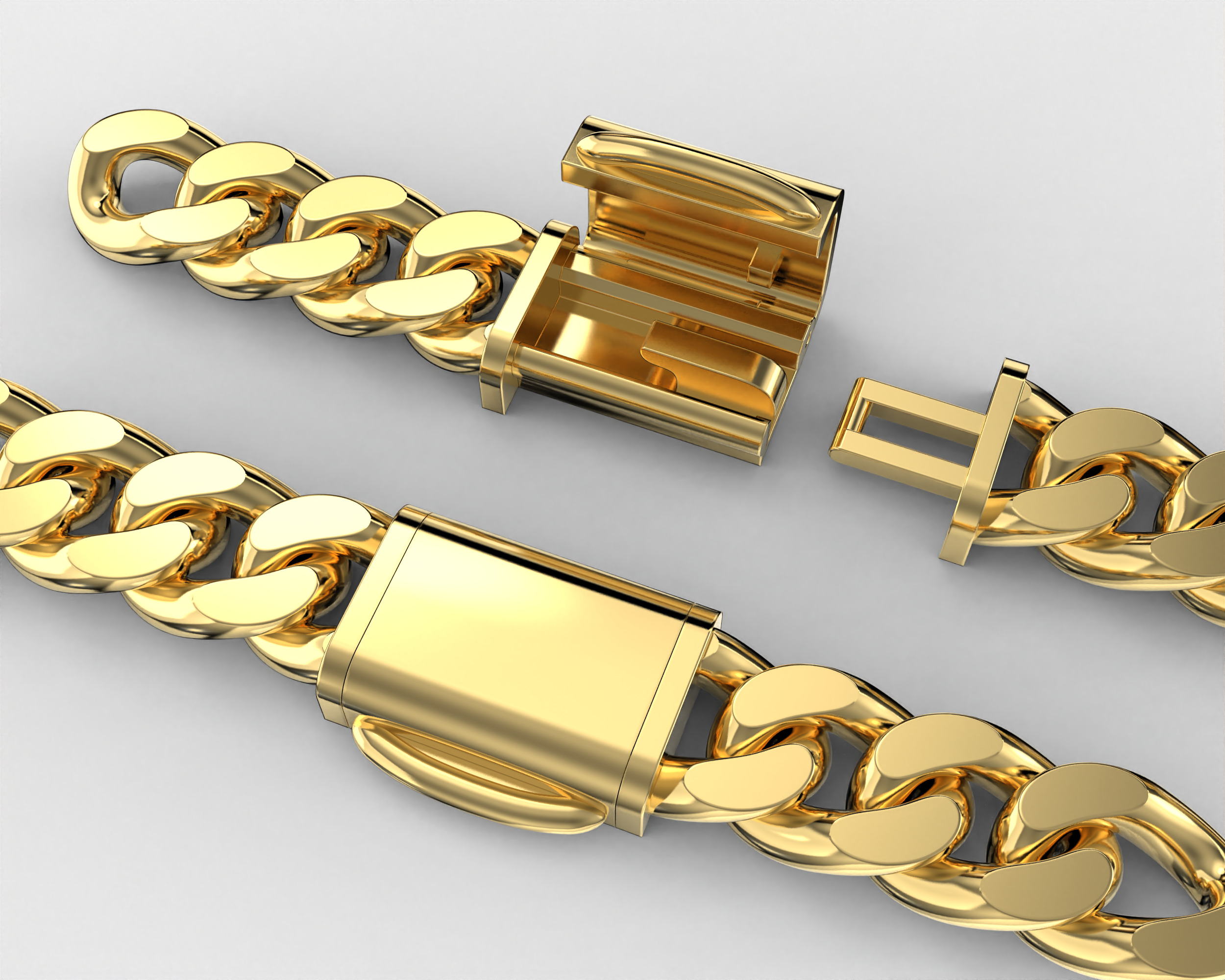 Printable Jewelry lock clasp width 10mm STL ready to Print 3D print model_16